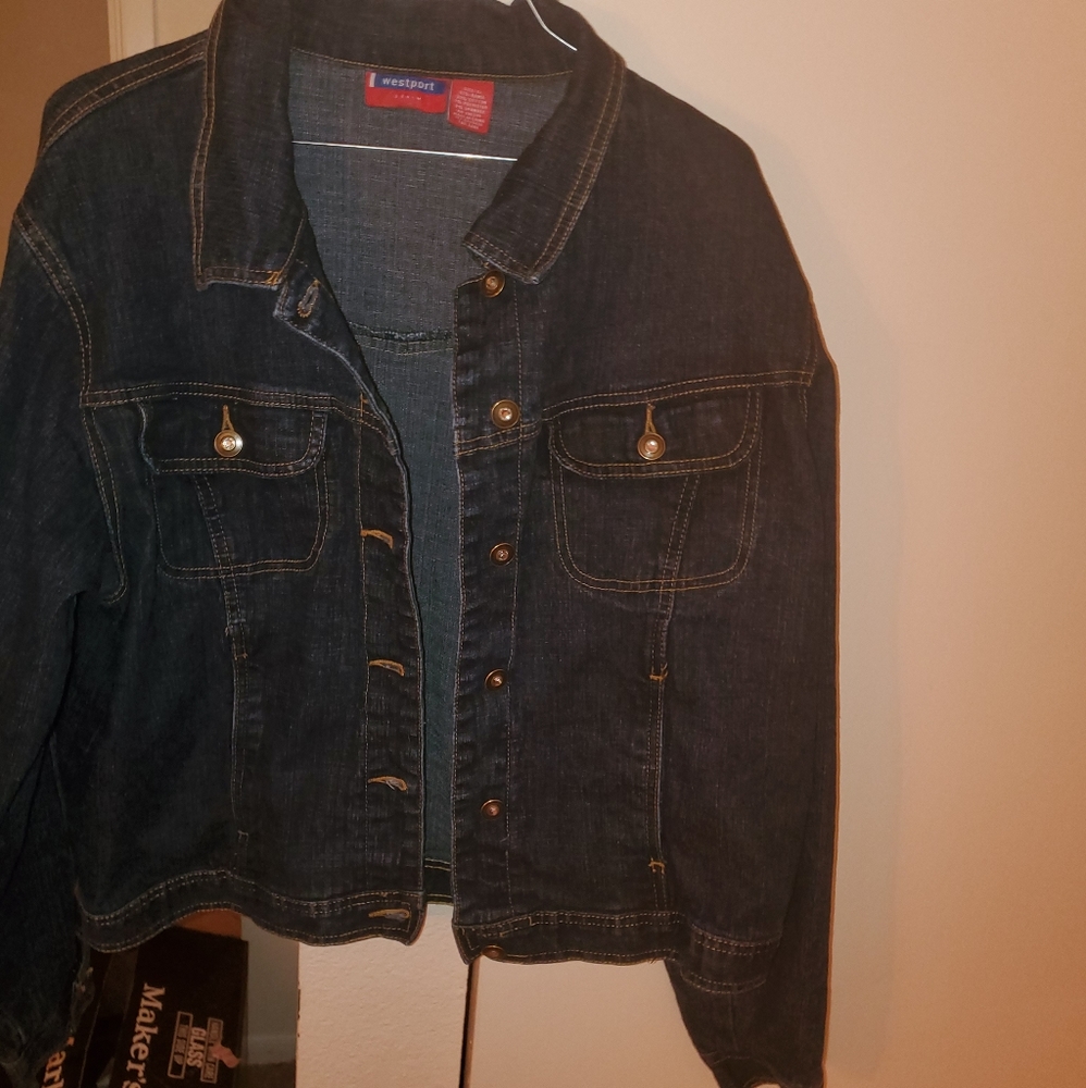Dark wash jeans jacket